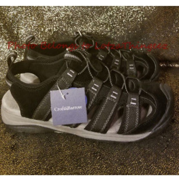 croft & barrow Shoes Croft Barrow Legato Ortholite Sandals Black 1